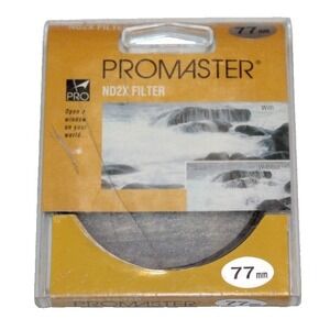 Promaster 77mm ND 2X ND2X camera filter in plastic case Japan